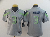 Women Nike Seahawks 3 Russell Wilson Gray Inverted Legend Limited Jersey,baseball caps,new era cap wholesale,wholesale hats